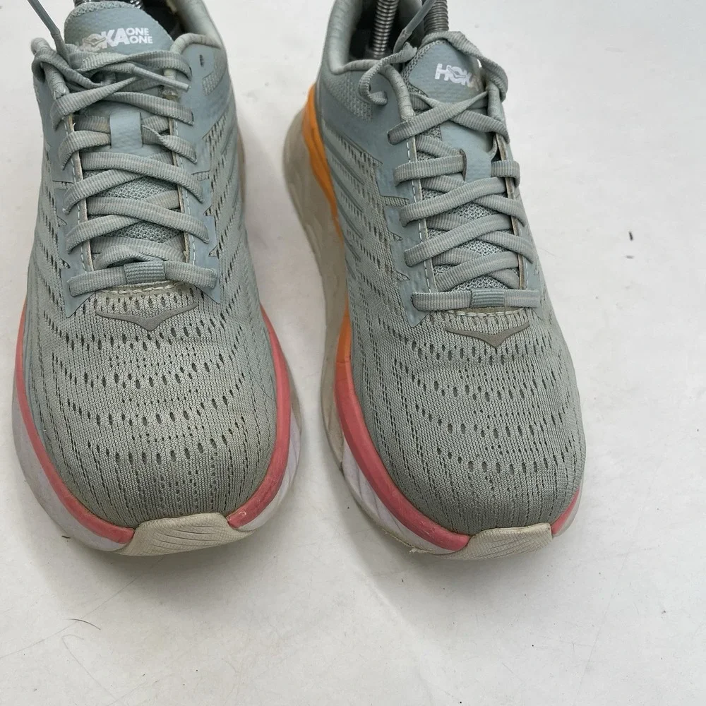 Hoka Arahi 4 Shoes Womens 7.5 Blue Green Running Sports Comfort Supportive